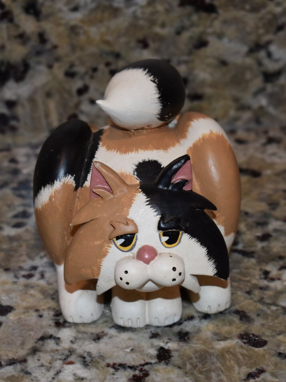 Very Cute Brown/Black Cat Figurine